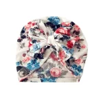 Wholesale Fashion Leopard Bow Doughnuts Flower Shaped Cotton Hat - Image 3